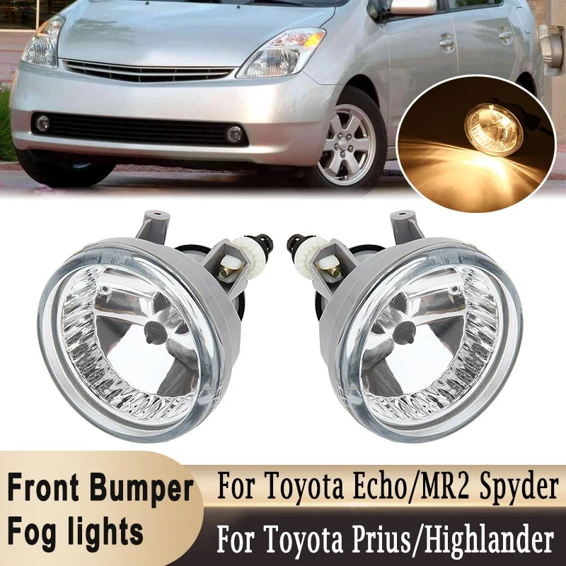 Car Front Fog Light with Bulbs for Toyota Highlander / Prius / MR2 Spyder / Echo Front Driving Fog Lamps 8122152070 8121152070