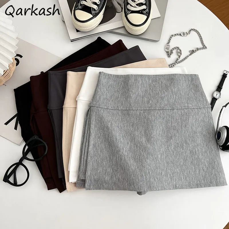 

Sexy Mini Skirts Women Ulzzang 5 Colors Side-slit Chic Pure Irregular Basic Summer Hotsweet All-match Tender Casual Schoolgirls