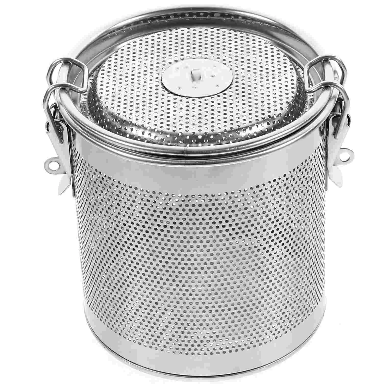 

Stainless Steel Basket Spice Filter Useful Brine Solid Matter Kitchen Seasoning Strainer