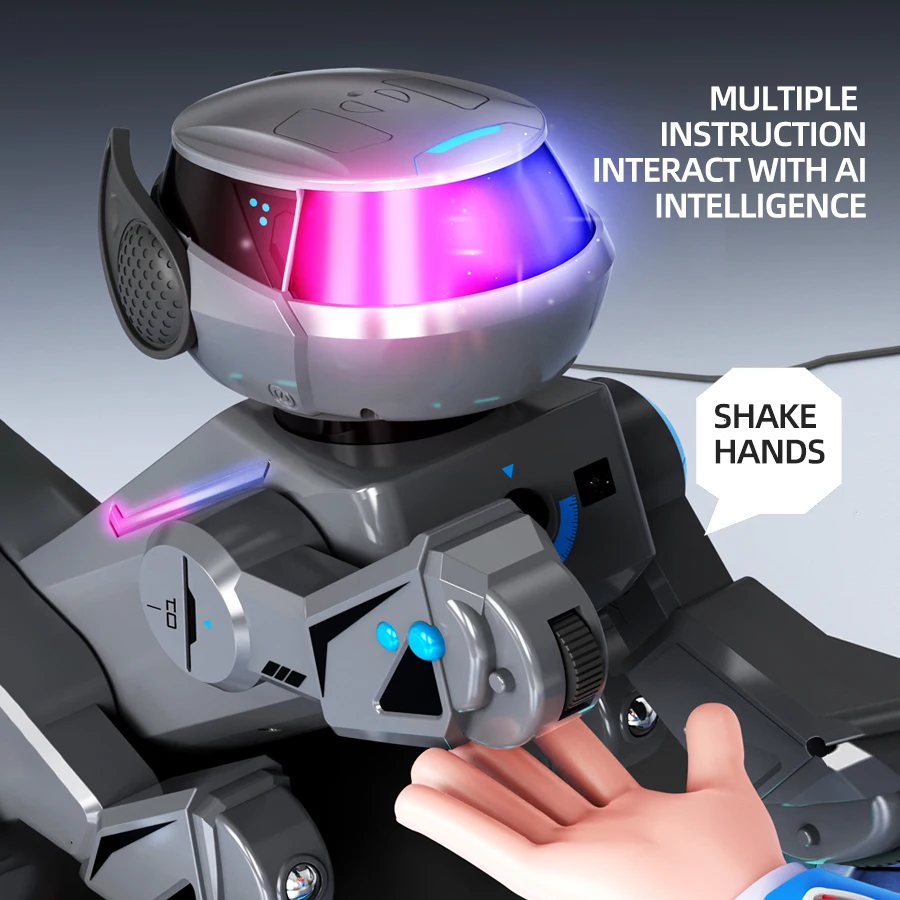 RC Bluetooth Robot chien interactif cascadeur jouets programmation intelligente télécommande Robot Intelligent Audio musique chiot enfants cadeau