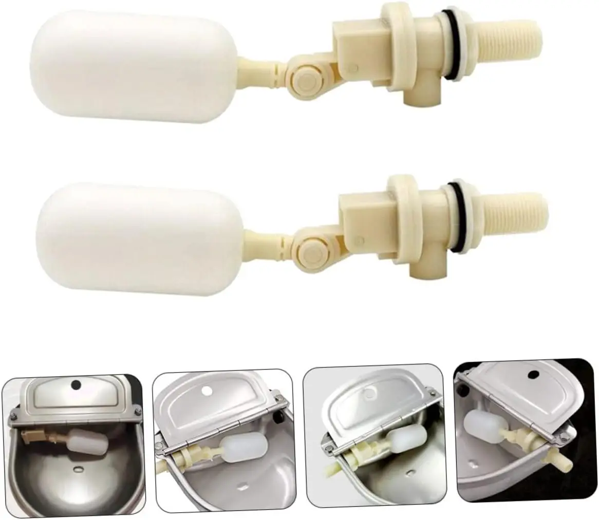 

2Pcs Cow Drinking Bowl Float Valve Durable Automatic Water Level Control for Sheep Cattle Reliable Farm Accessories Lightweight