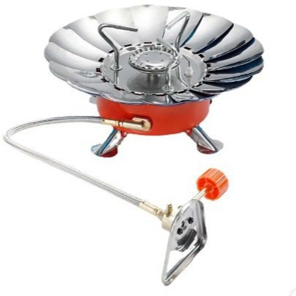 

Инструменты для барбекю, 2800 Вт, кассетная плита Lotus, компактная складная газовая горелка высокой мощности, красная легкая газовая плита для фондю, пикника