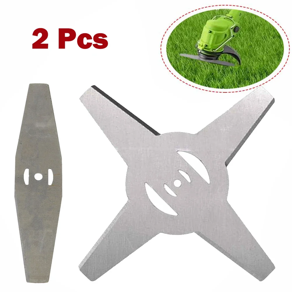 2pcs Metal Grass Trimmer Blade Lawn Mower Head Saw Blades Garden Power Tools BrushCutter Trimmer Tools Spare Parts