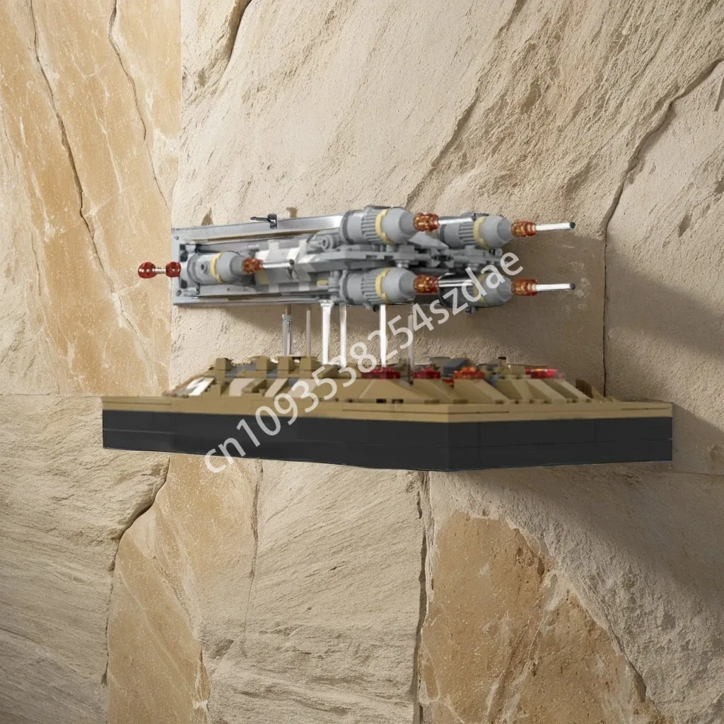 

665 шт. MOC микро-диорама оникс Cinder Takes off Star Battle строительные блоки развивающая рождественская игрушка в подарок