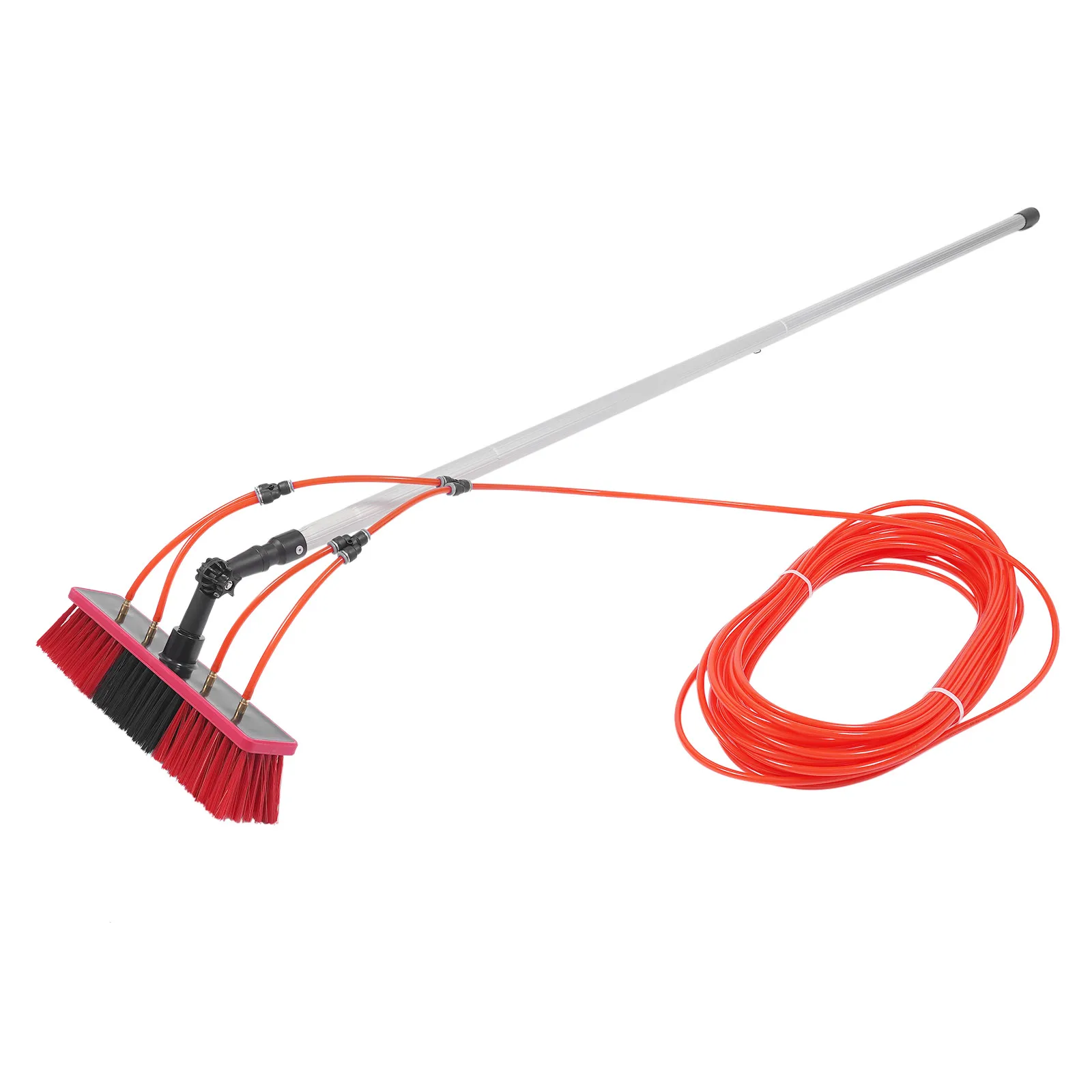 

26FT Window Cleaning Washing Pole Cleaner Kit 3In1 Water/Hose Fed Pole Extendable 8m Outdoor