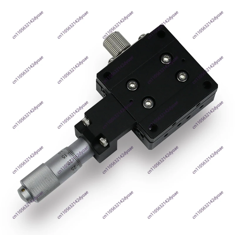 Precision manual slide table, LX40-C high precision cross roller guide type, X-axis displacement fine adjustment measurement