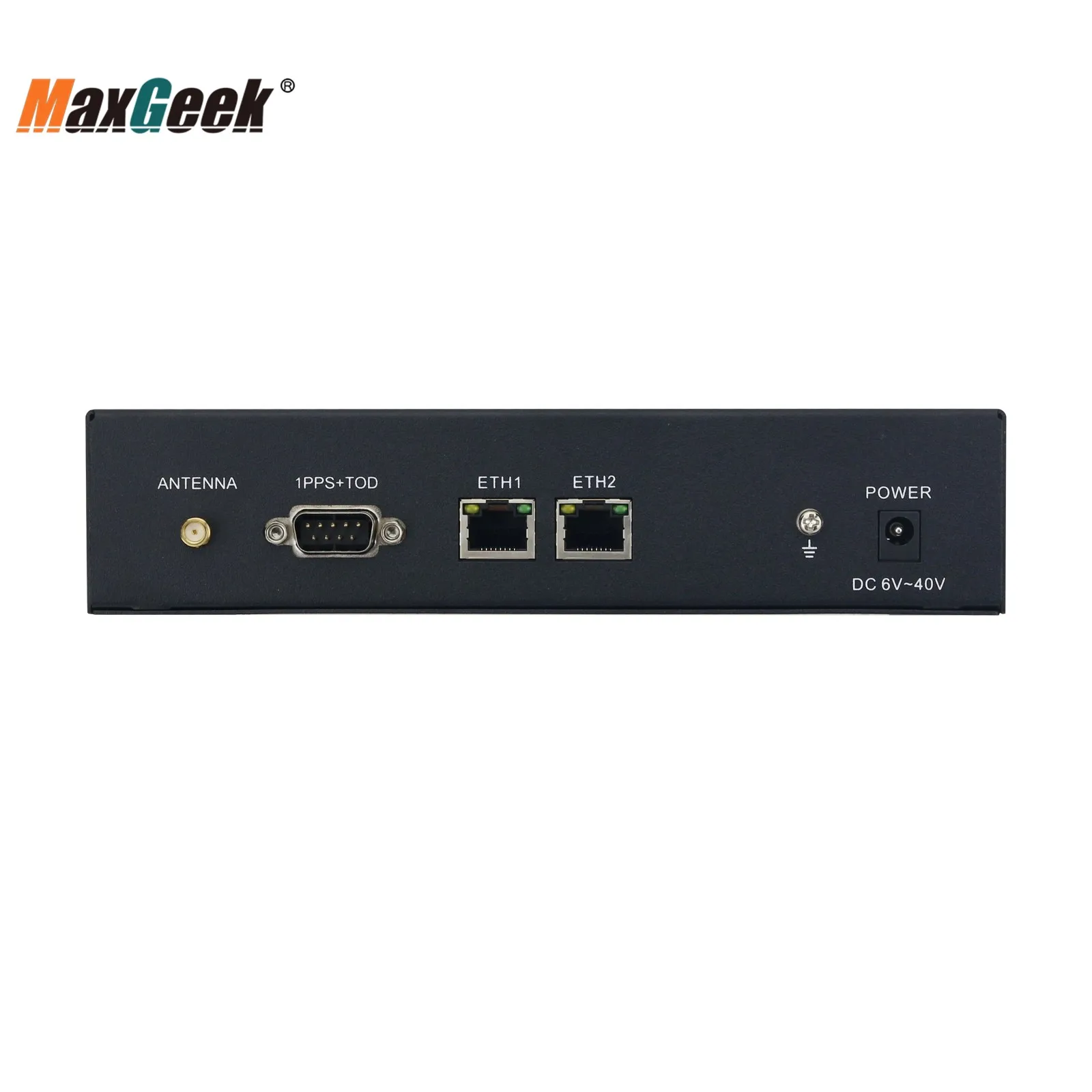 Maxgeek TF-NTP-LITE ntp server + 10m antenne netzwerk zeit server mit bildschirm 2 netzwerk ports unterstützung für beidou gps glonass qzss