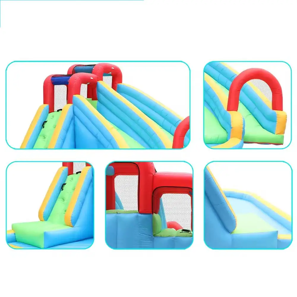 Hot selling jumping inflatable game inflatable bounce house with slide for outdoor children use free shipping