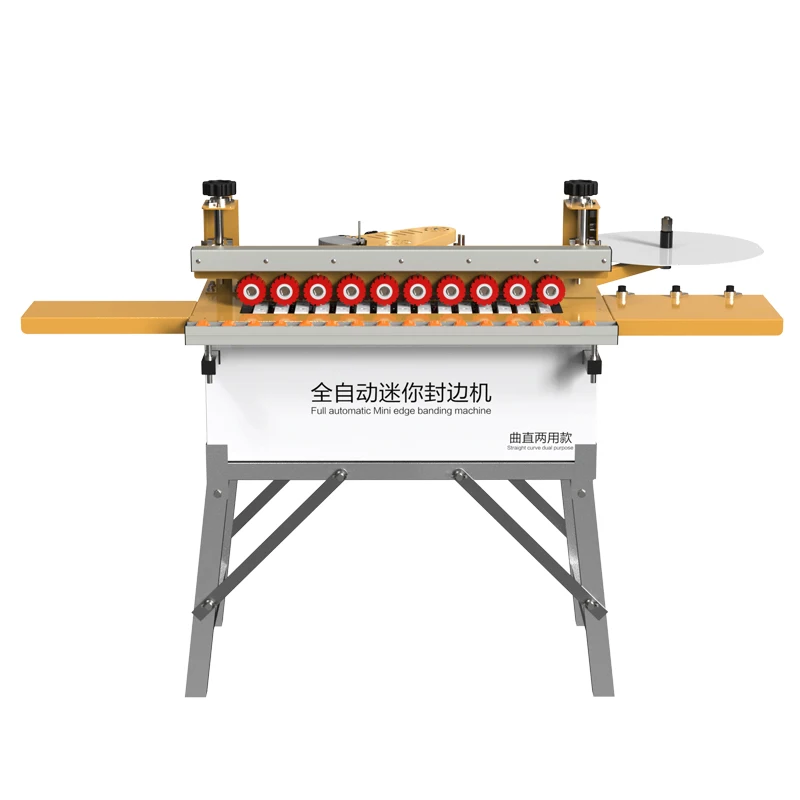 Fully automatic curved straight line mini edge banding machine automatic belt breaking small home improvement manual