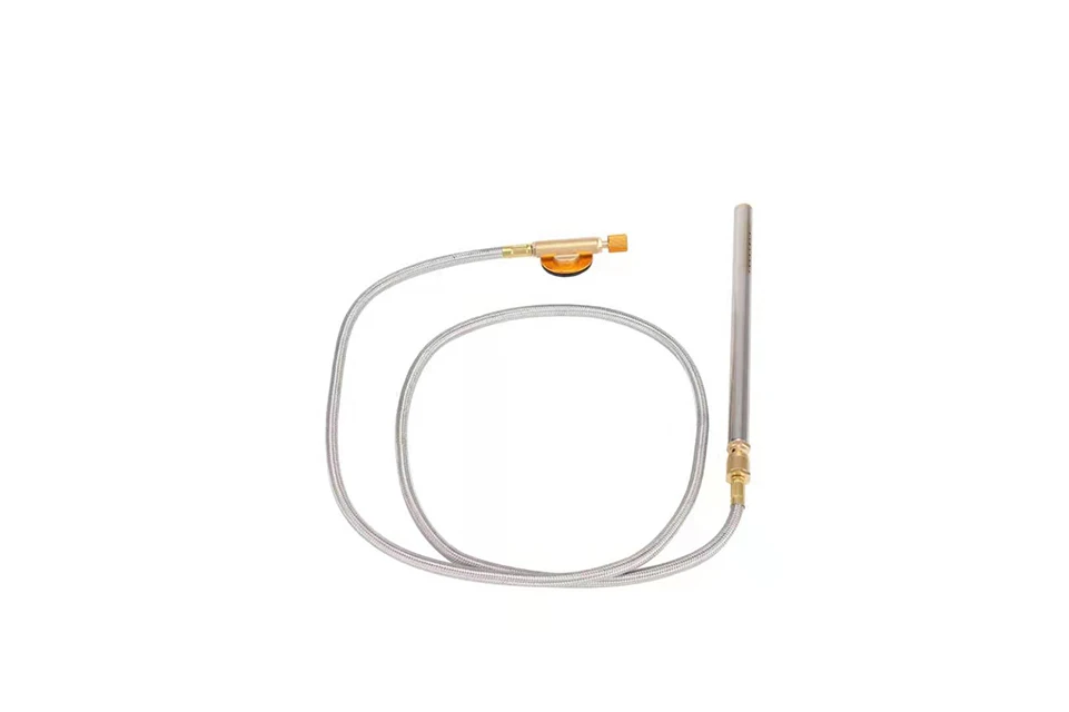 Pandatour Frei Einstellbare Teleskop-Sprühpistole aus Edelstahl mit Langlebigem Kupferkopf, Hochleistungs-Gasbrenner, Feuerstarter – Detail 5
