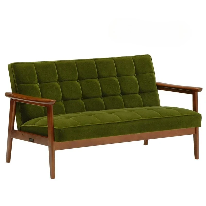 

Double armchair Nordic Japanese-style small apartment leisure chair Simple retro sofa chair