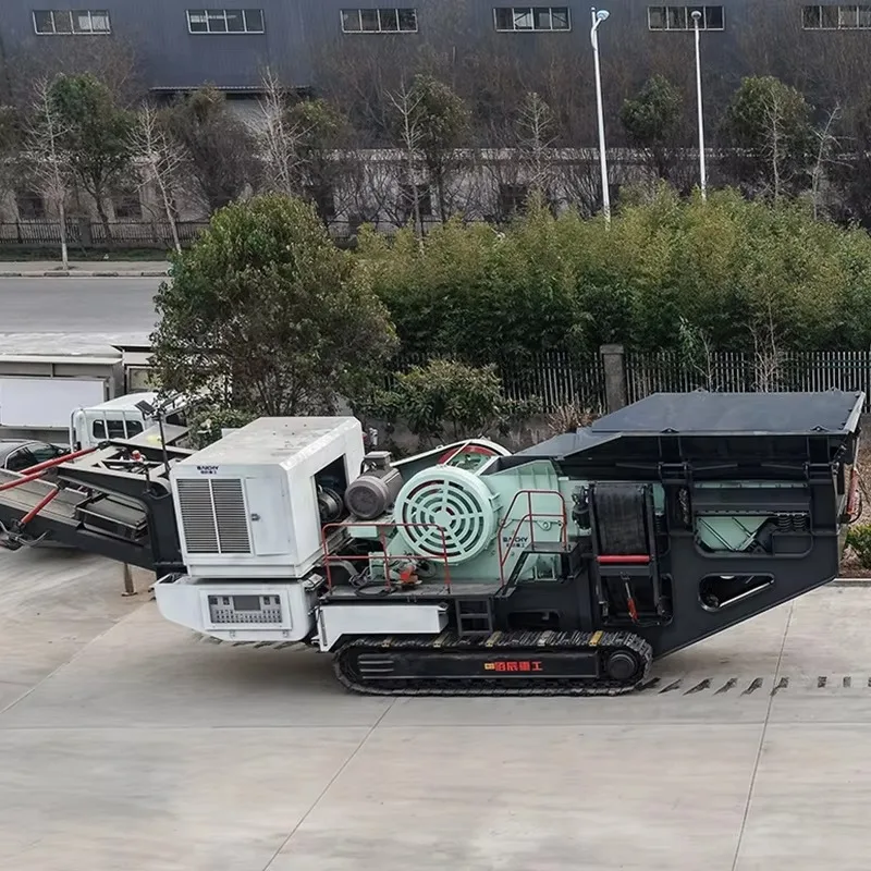 YMC106 Mobile Crawler Jaw Crusher 150-300 TPH CJ106 Jaw Crusher Hard Rock Mining Crushing Equipment Mobile Jaw Crusher Line
