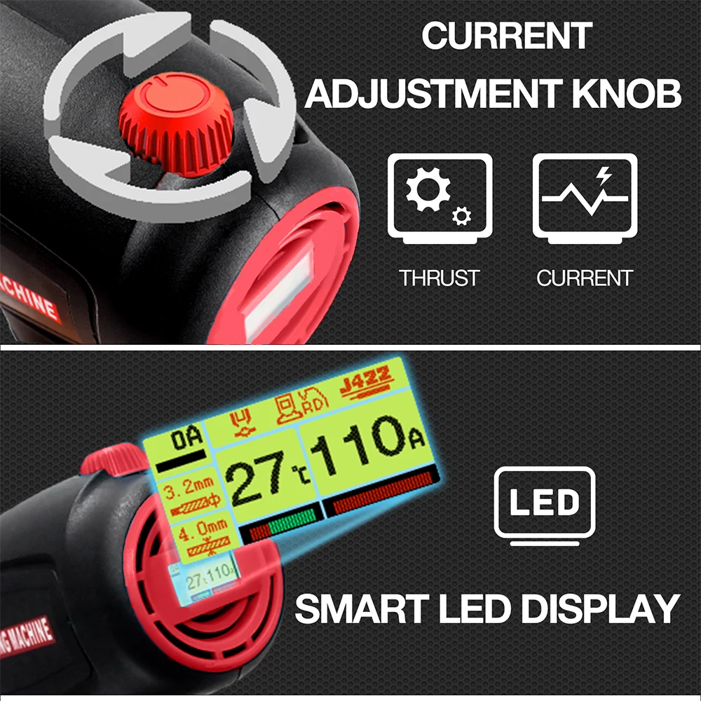 2500W 110V/220V Portable Handheld Welder Home Arc Welder Automatic Digital Intelligent Welding Tool