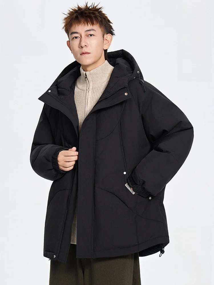 

Зимняя утепленная куртка Paul Frank с капюшоном, мужская свободная теплая хлопковая куртка, молодежная модная повседневная куртка с длинными рукавами на молнии, с принтом животных