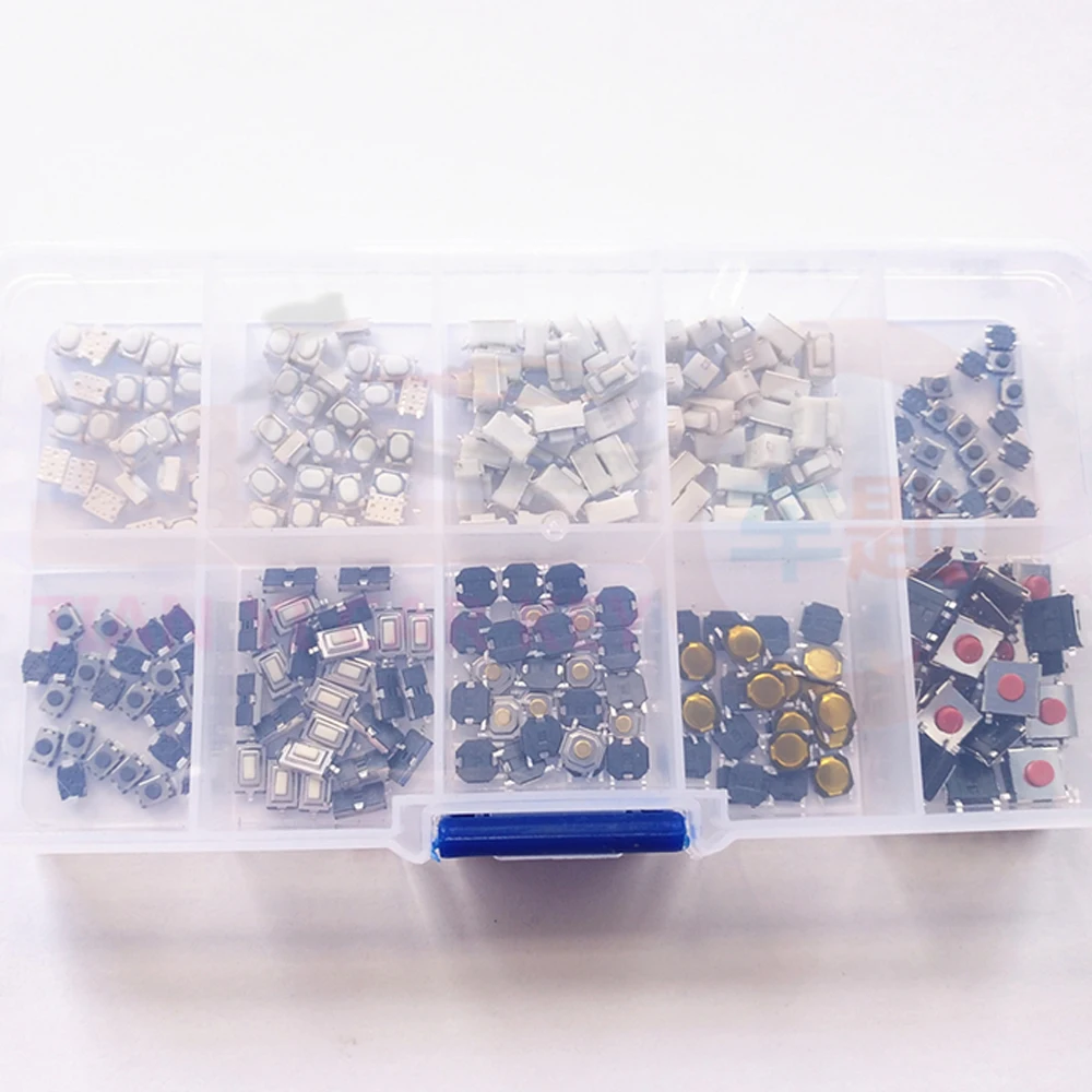 Clé de réparation de télécommande de voiture, 250 pièces, petit interrupteur, Micro boutons poussoirs, paquet de composants tactiles pour Nissan et Honda