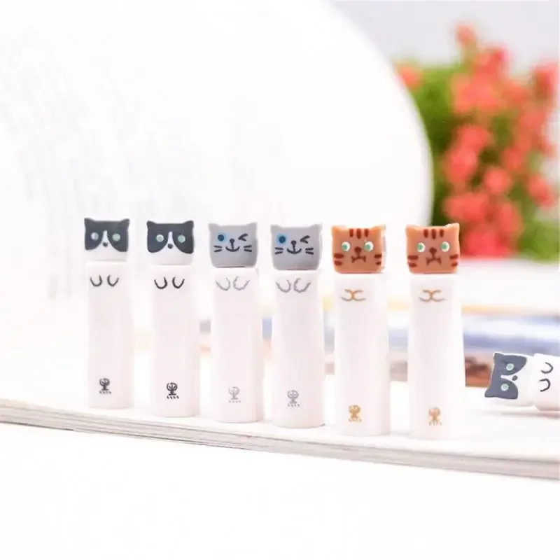 Lindo bolígrafo de gato Kawaii, bolígrafo de Gel de 0,38mm, Anime divertido, escritura elegante, bolígrafos de oficina para estudiantes, suministros escolares estacionarios de animales