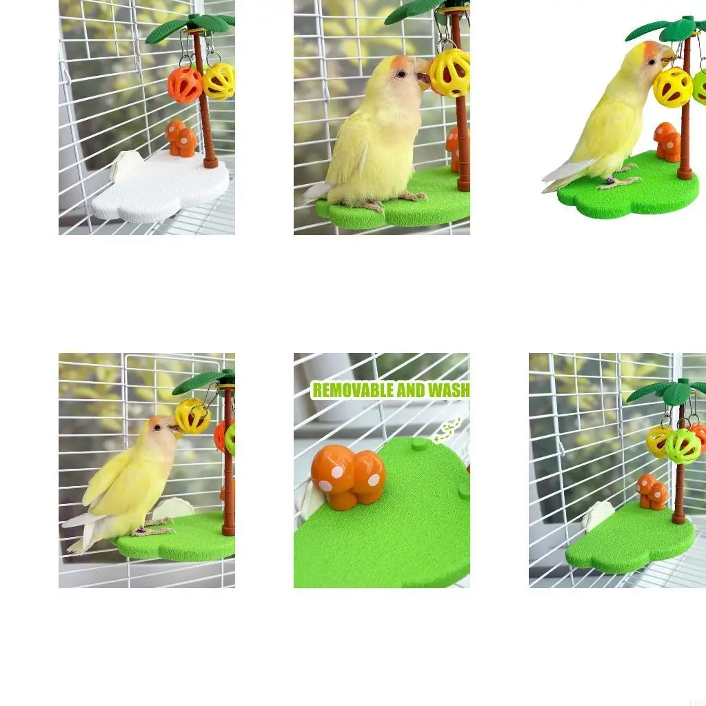 F19B Durable Parrots Enrichment Toy Help Maintain Healthy Beak Through Play Activity