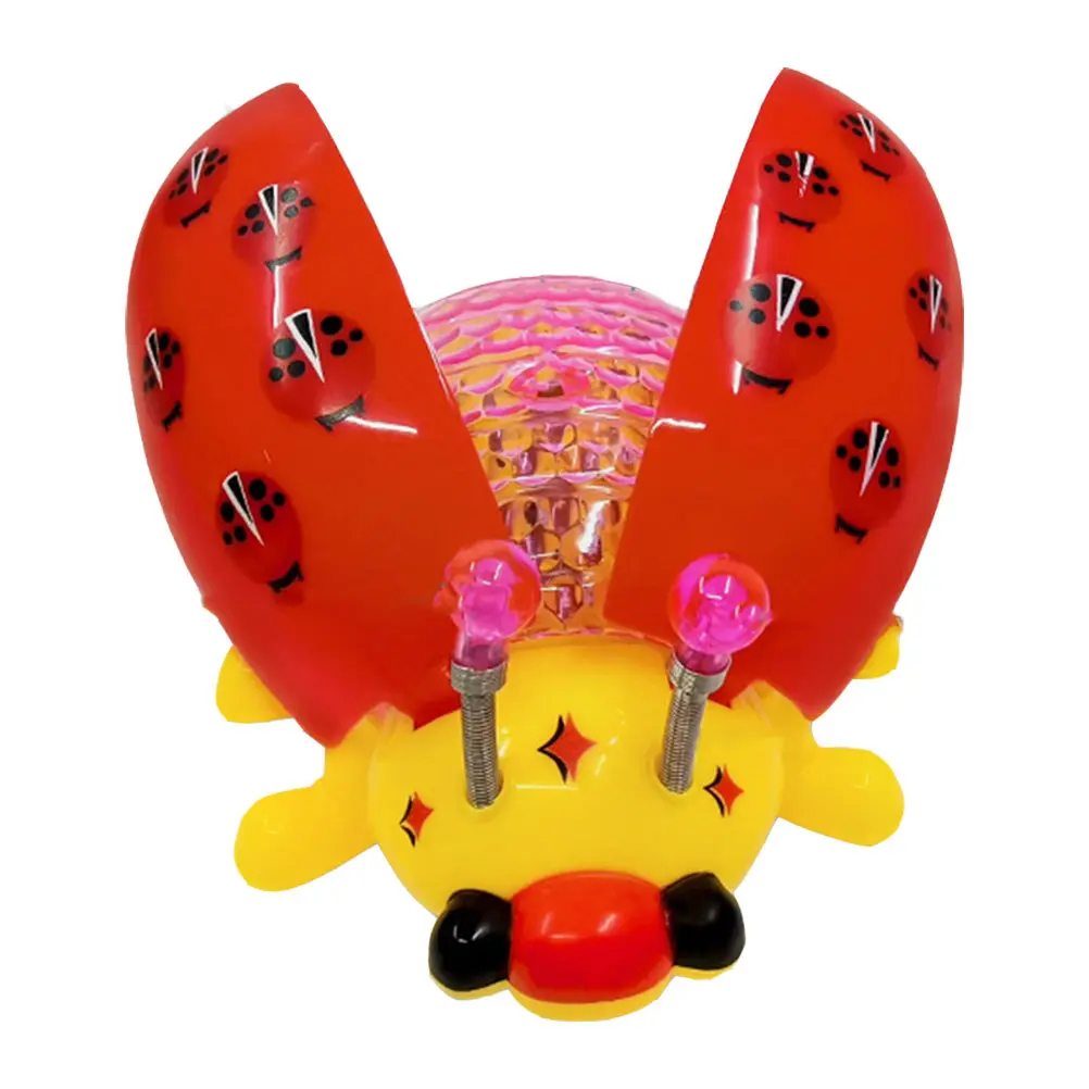 

Электрическая игрушка-божья коровка (1 шт.) с подсветкой и музыкой, креативная форма, развивающая интерактивная игрушка для детей, подарок