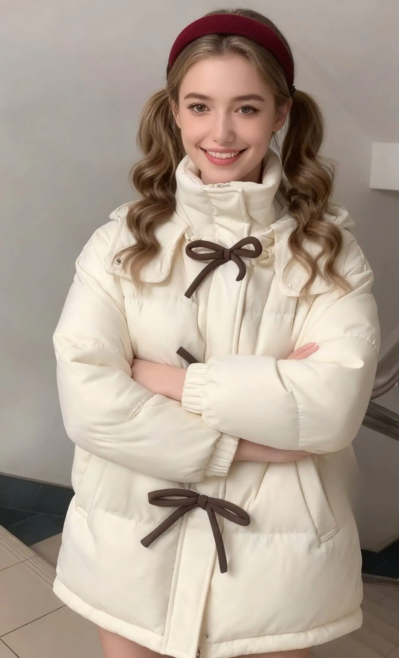 パーカー レディース ストリート 秋 デニム風 クロップド エラスティックヘム フィット クリーンフィット プレッピー カレッジ スクールユニフォーム トレンディ 若々しい モダン