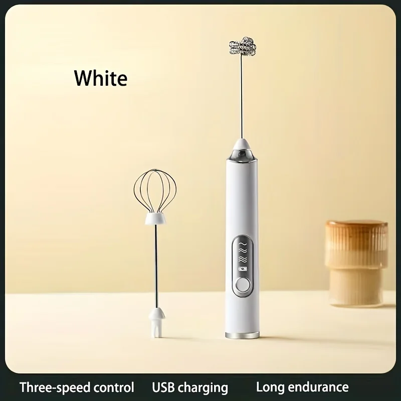 Stainless Steel Mini  Milk Frother - Perfect For Coffee, Lattes, And Cappuccinos