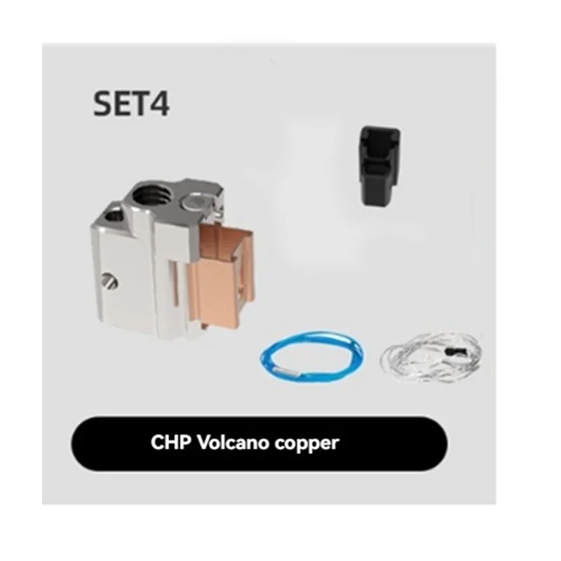 

EF-For CHP Volcano Нагревательный блок Медь/Алюминий Для 3D-принтера 82 Вт Нагревательная трубка Аксессуары для 3D-принтеров B