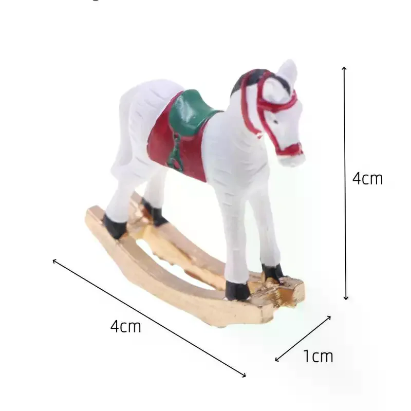 1 peça 1/12 casa de bonecas em miniatura troianos modelo brinquedo casa de boneca mini decoração de natal acessórios diy quarto cena prop