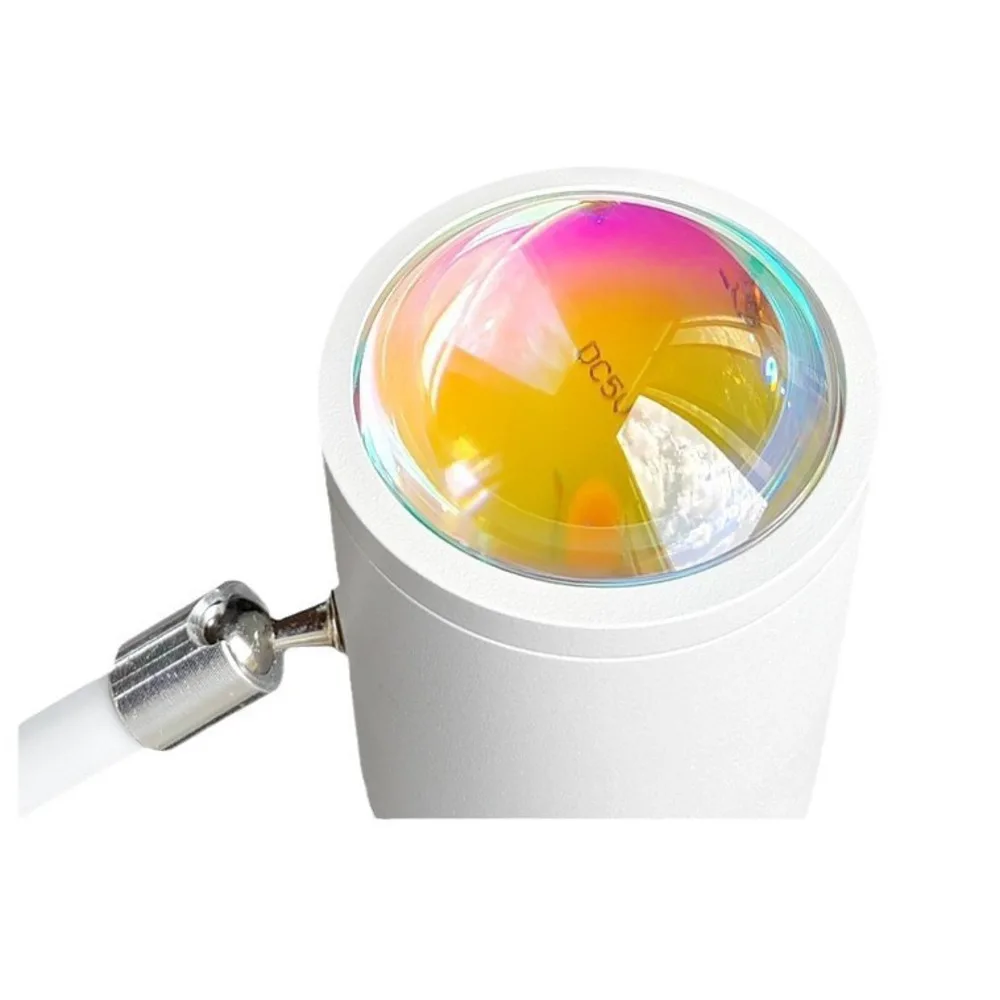 3D Wave Projector Light Sunset Ambience LED Lamp for Bedroom Romantic Mood Lighting with Dual Head TikTok Star Decor