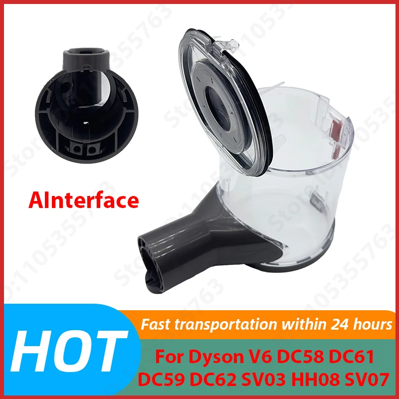 

Dust Bin Assembly/Dirt Cup dust bin lid For Dyson V6 DC58 DC61 DC59 DC62 SV03 HH08 and SV07 dust bucket Parts Accessories