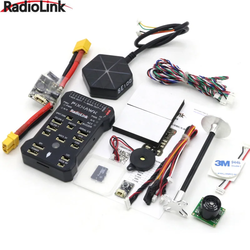 Radiolink Pixhawk PIX APM وحدة تحكم في الطيران كومبو مع حامل GPS M8N GPS الطنان 4G SD بطاقة وحدة القياس عن بعد تصاعد رغوة