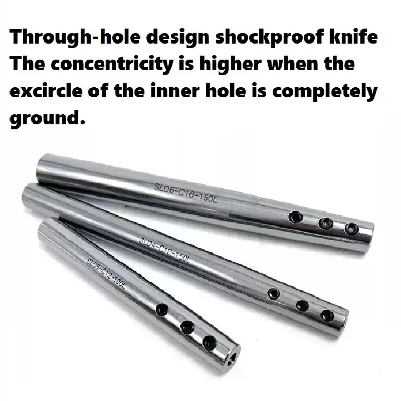 Side-Fixed Extension Rod SLD Extension Rod High-Precision Anti-Seismic Deep Hole Small Straight Shank C8C10C12 Tool Holder