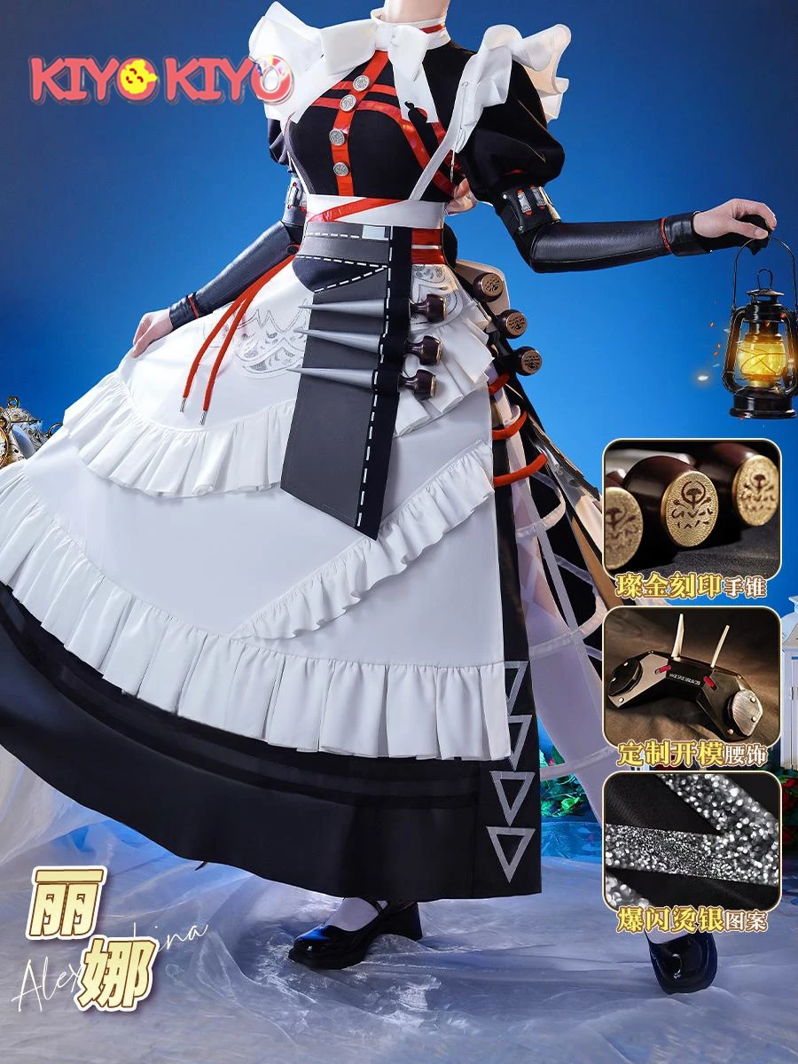 KIYO-KIYO Zenless Zone Zero Alexandrina Sebastiane Cosplay Costume GAlexandrina Sebastiane Dress Female Halloween Costumes