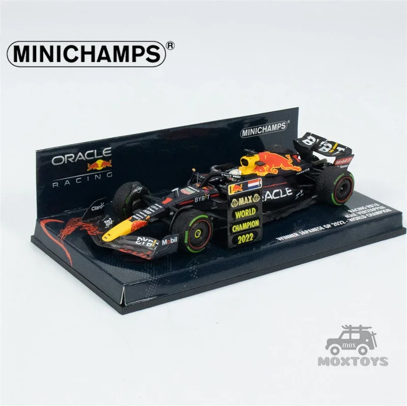 MINICHAMPS-Modèle réduit de voiture F1, RB18, #1, MAX, GAGNANT, JAPONAIS, GP 2022, 1:43, 2022
