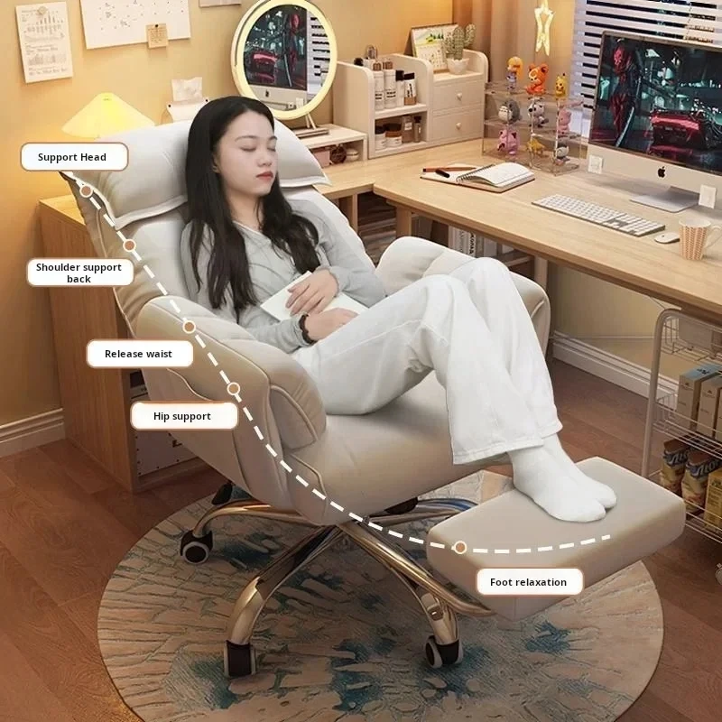 Lazy sofa Computer Chair Esports Live Broadcast Gaming Chair Study Nap Chair Office Reclining Floor Chair Bedroom Dressing Chair