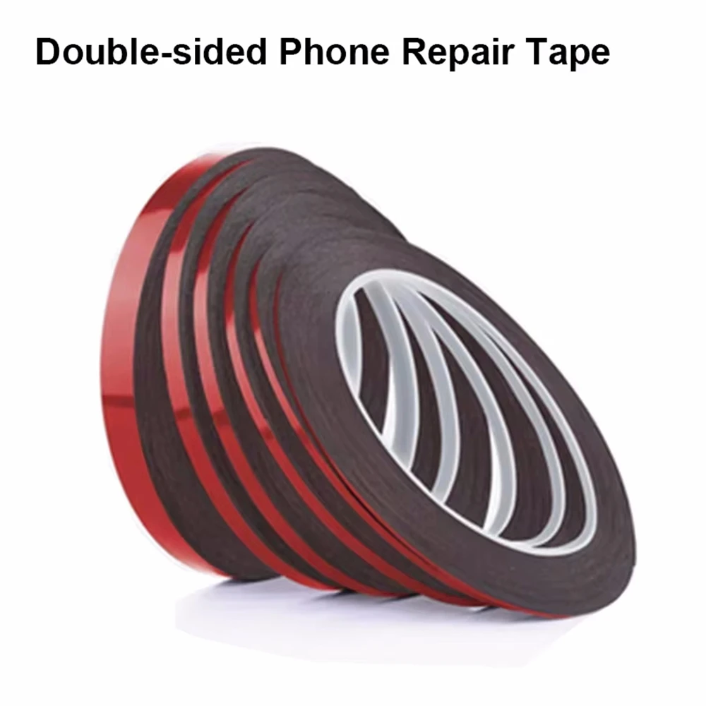 Película roja de 3M, adhesivo negro, cinta de doble cara de alta adherencia, sellado de pantalla de teléfono móvil y ordenador, reparación de teléfonos móviles