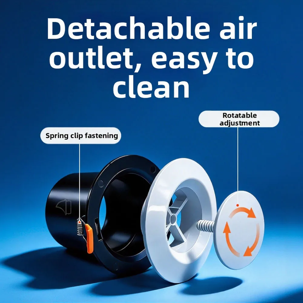 

Вентиляционная решетка из АБС-пластика для стен и потолков, круглая, 75 мм, 100 мм, всепогодная, для вентиляции дома, чердака, ванной комнаты