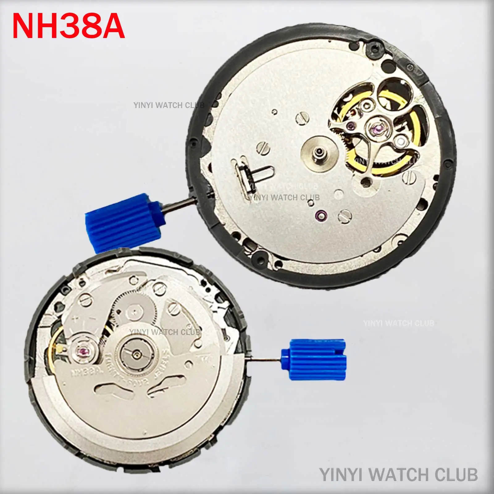 Japan Genuine NH38 Automatic Mechanical Movement High Accuracy 24 Jewels Mod Watch Replacement NH38A White Day Date Set