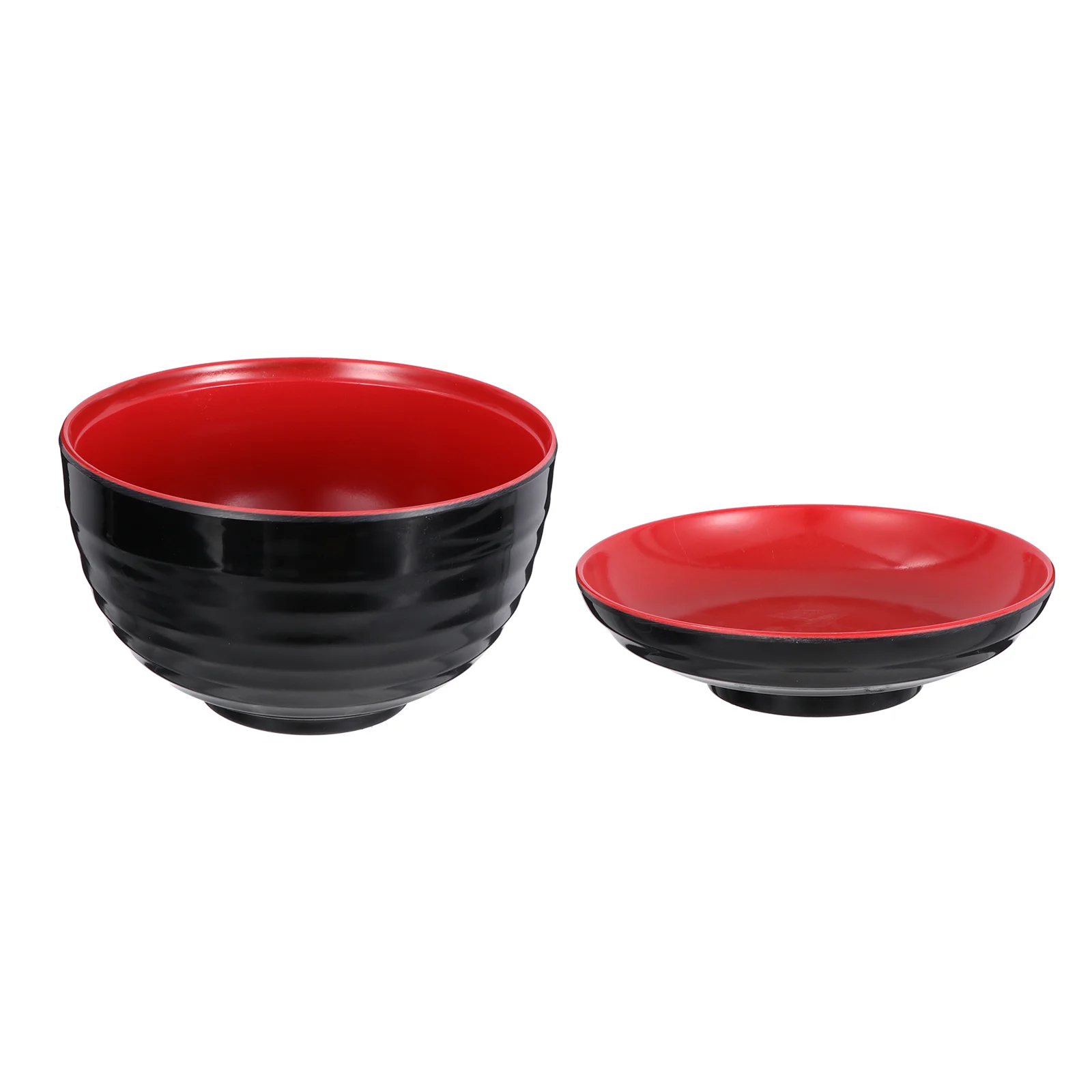 

2 Pcs Bowl Mixing Bowls Japanese Seasoning Hot Pot Soup Melamine Mini Cover Small Miso Ramen