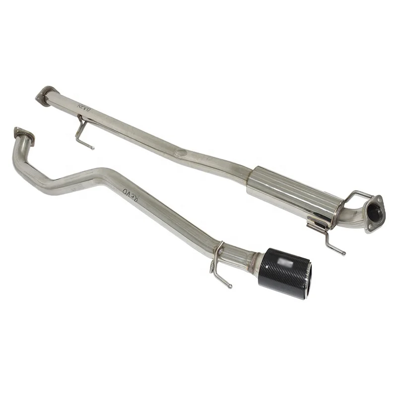 Cat Back Exhaust System for HKS Toyota Hilux Revo Single Carbon Fiber Tail Tip Muffler Exhaust Pipe Performance Exhaust System