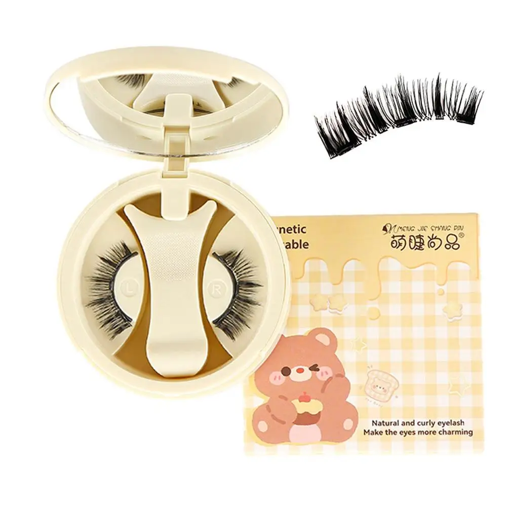 1pcs Glue-free Self Adhesive Sunflower False Eyelashes No-removal Natural Long Thick Anime Eye Segmented Lash Daily Use