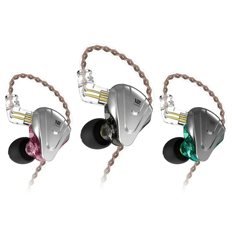 ZSX Terminator 12 Unit Ring Iron Wired Headphones Metal In-Ear Popular Game Mobile Phone with Mai Headphones
