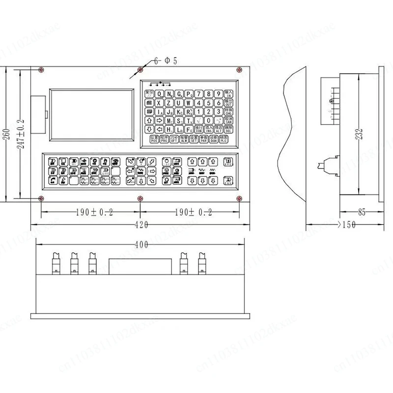 

CNC Lathe Numerical Control System Double Axis Four Axis 980TC Controller Plus Servo Motor Set Machining Center Wide Number
