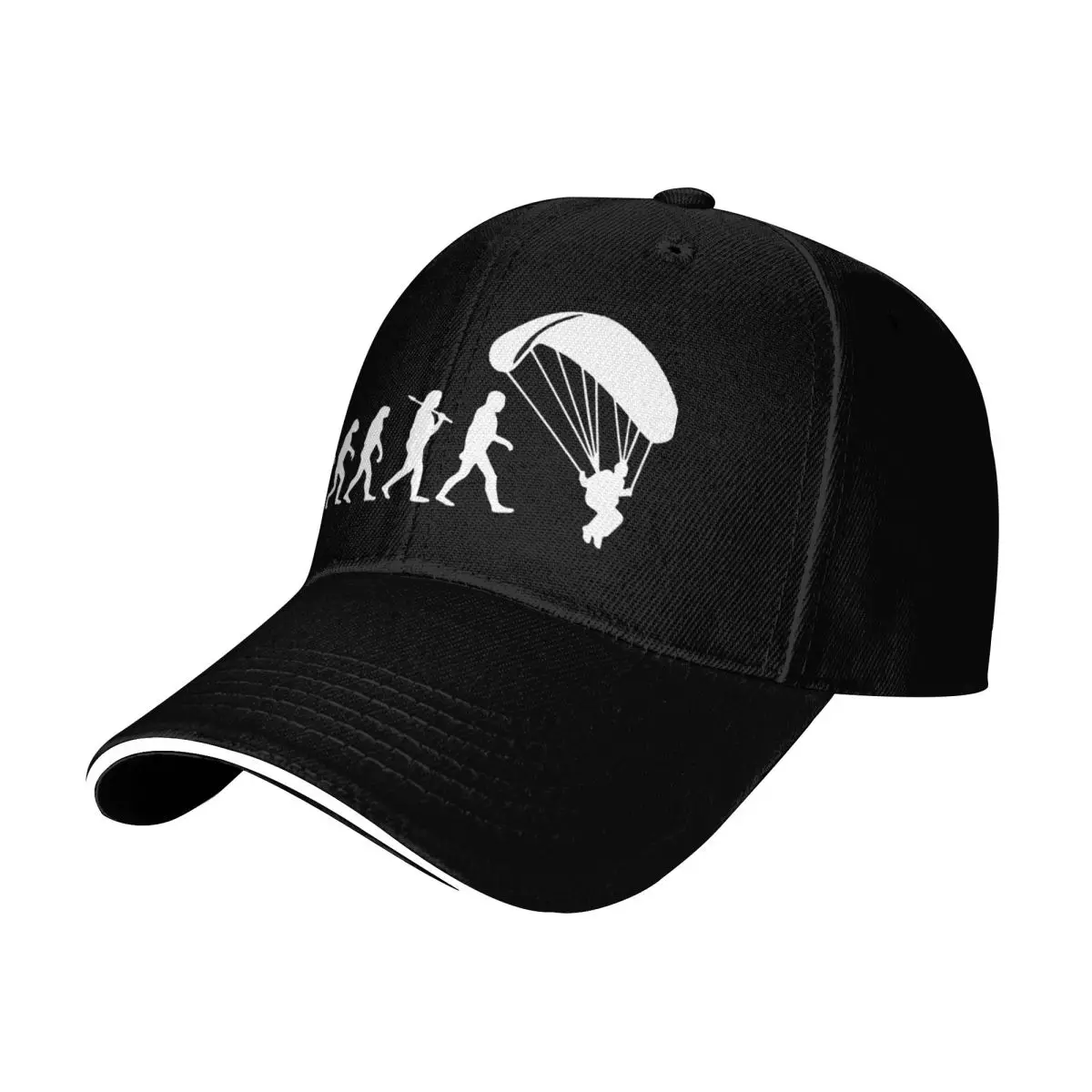 Baseball Caps Evolution Parachute Jumping Graphic Unisex Casual Spring Hats