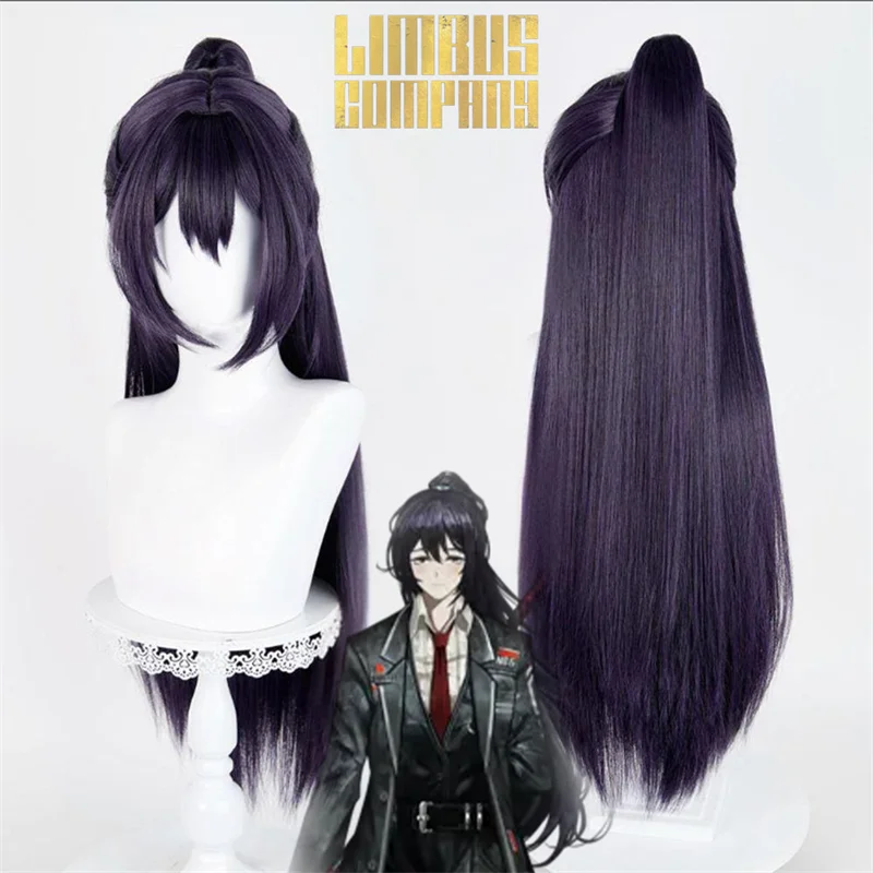 Game Limbus Company Hong Lu Adult Cosplay Wig Long Purply Hair Heat Resistant Synthetic Wigs Halloween Carnival Party Prop