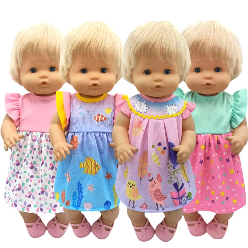 Baby Doll Dress Pink For 38 Cm Nenuco Wear Ropa Y Su Hermanita Toys Clothing