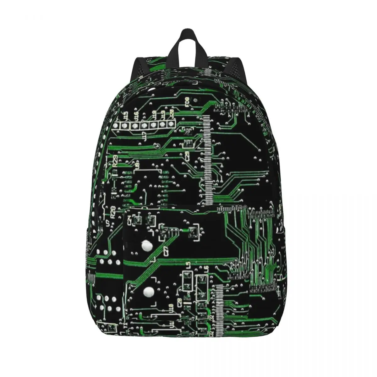 

Circuit Board Green Student Backpack School Bag Hiking Travel Daypack for Boys Girls Bookbag Shoulder Bags