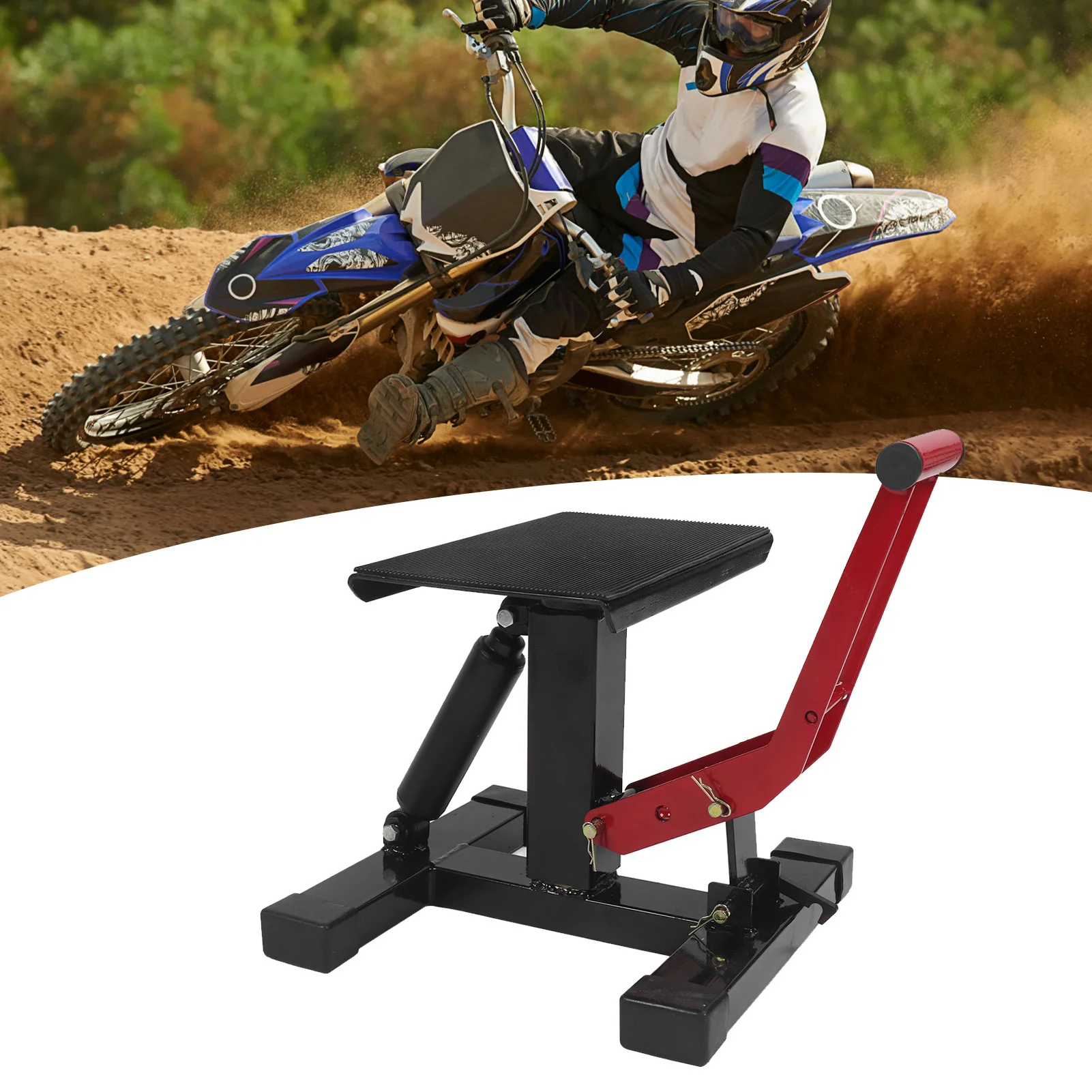 Altura ajustável suporte hidráulico Lift, Steel Lifting Platform para Off Road Motorcycle