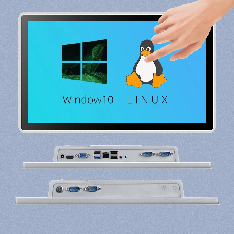 All in One Computer Industrial Panel Pc Price Industrial Pc Capacitive Touch Screen Android Win Dows Pc in Wall