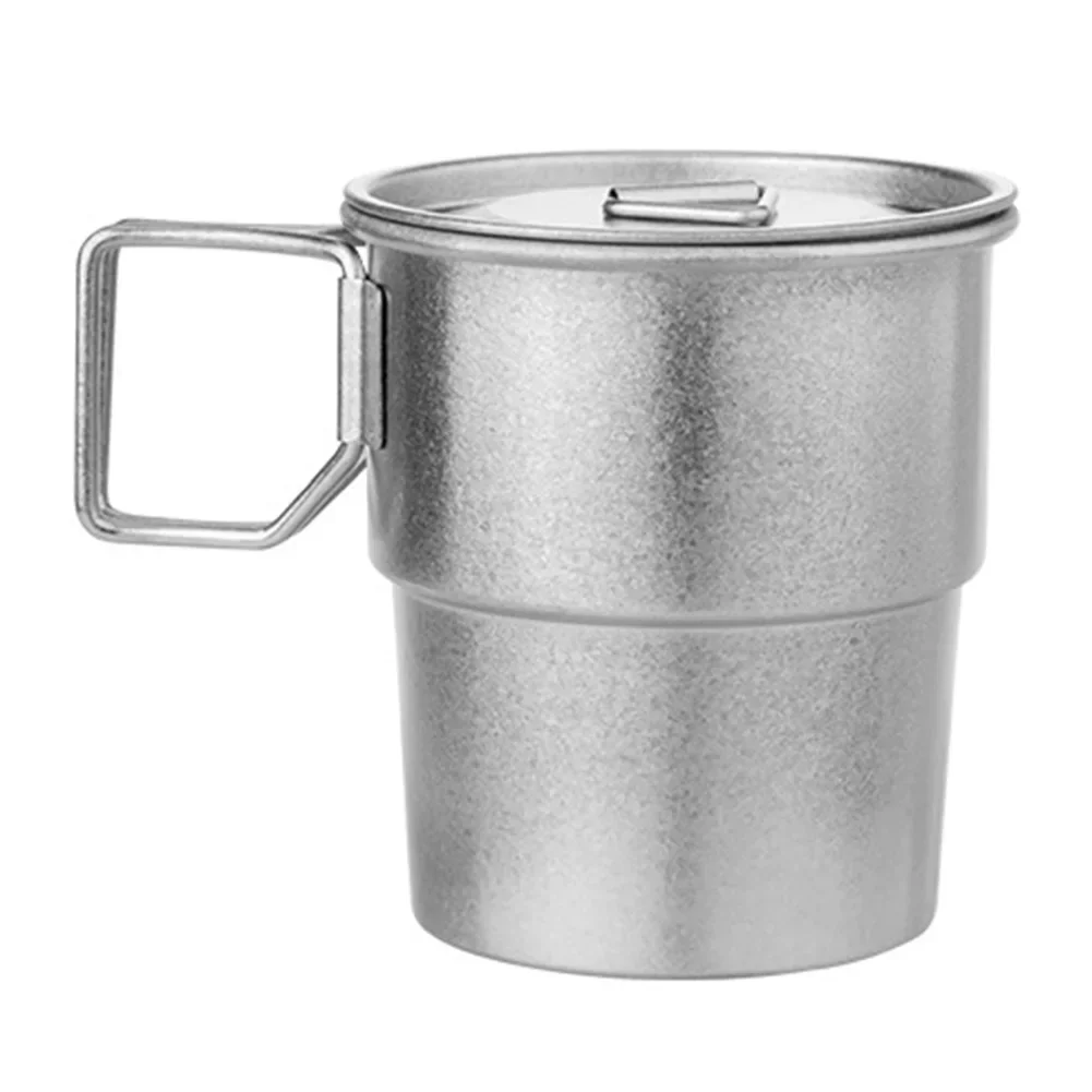 

70g Folding Handle Mug 300ml Capacity Mug Compact Storage Design Daily Use Mug Easy To Clean Mug Ideal For Fishing