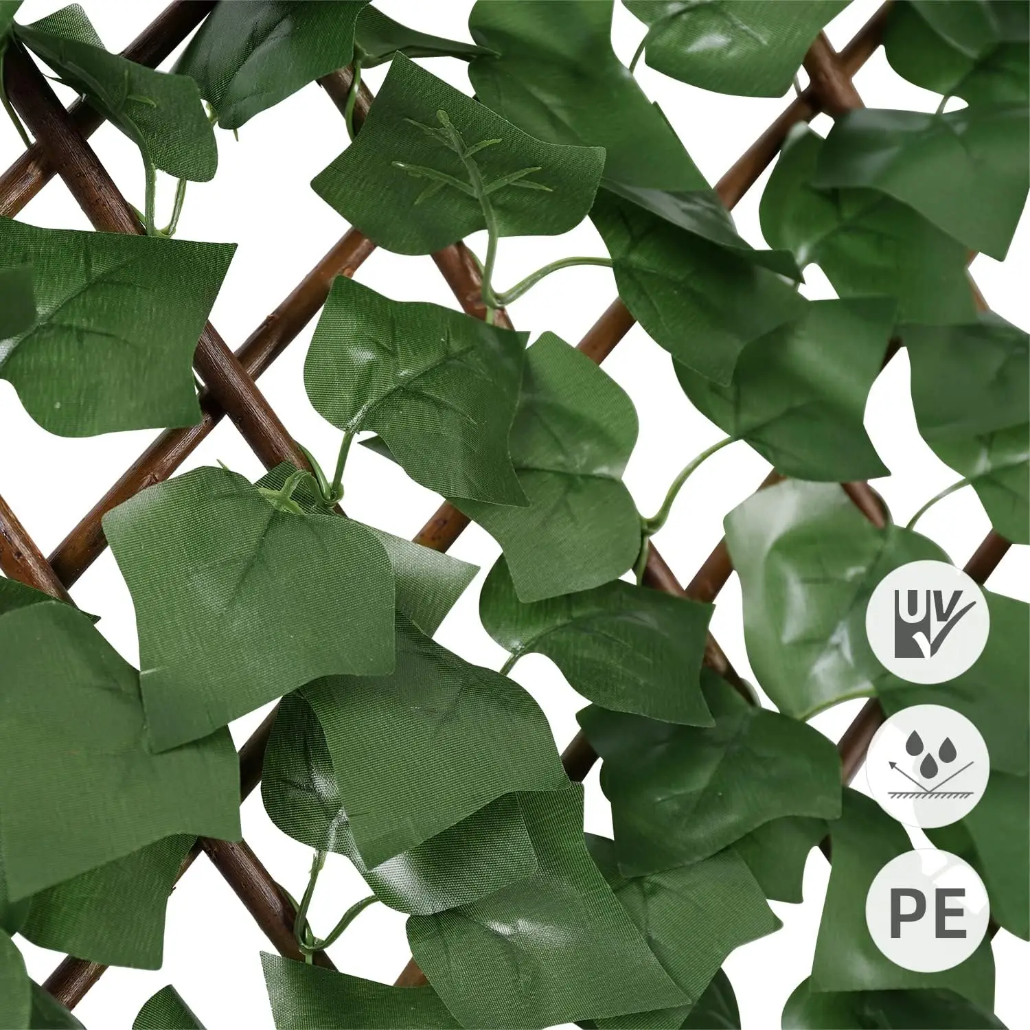 Picture 6: Sekey Efeu Sichtschutz mit Kabelbinder, künstliche Hecke Sichtschutz Ohne Bohren