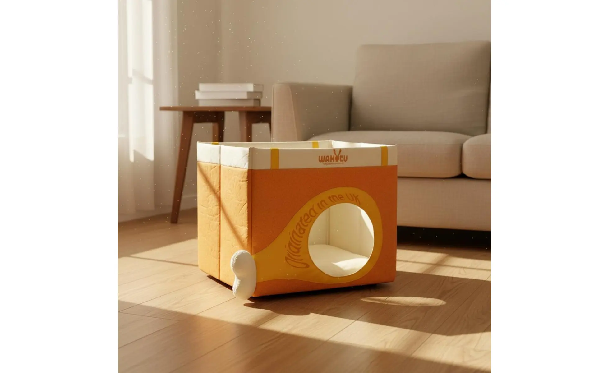 Paper Feline House Large Space Feline Scratch House Pet Furniture Lightweight Tear-Resistant for Indoor Paper Feline House Large Space Feline Scratch House Pet Furniture Lightweight Tear-Resistant for Indoor